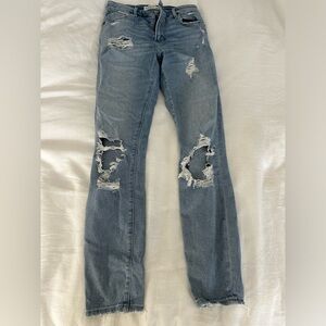 Abercrombie & Fitch the super skinny ankle high rise jean